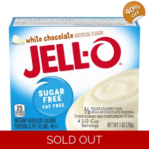 Jell-O White Chocolate Sugar Free Instant Pudding & Pie Filling - 28g